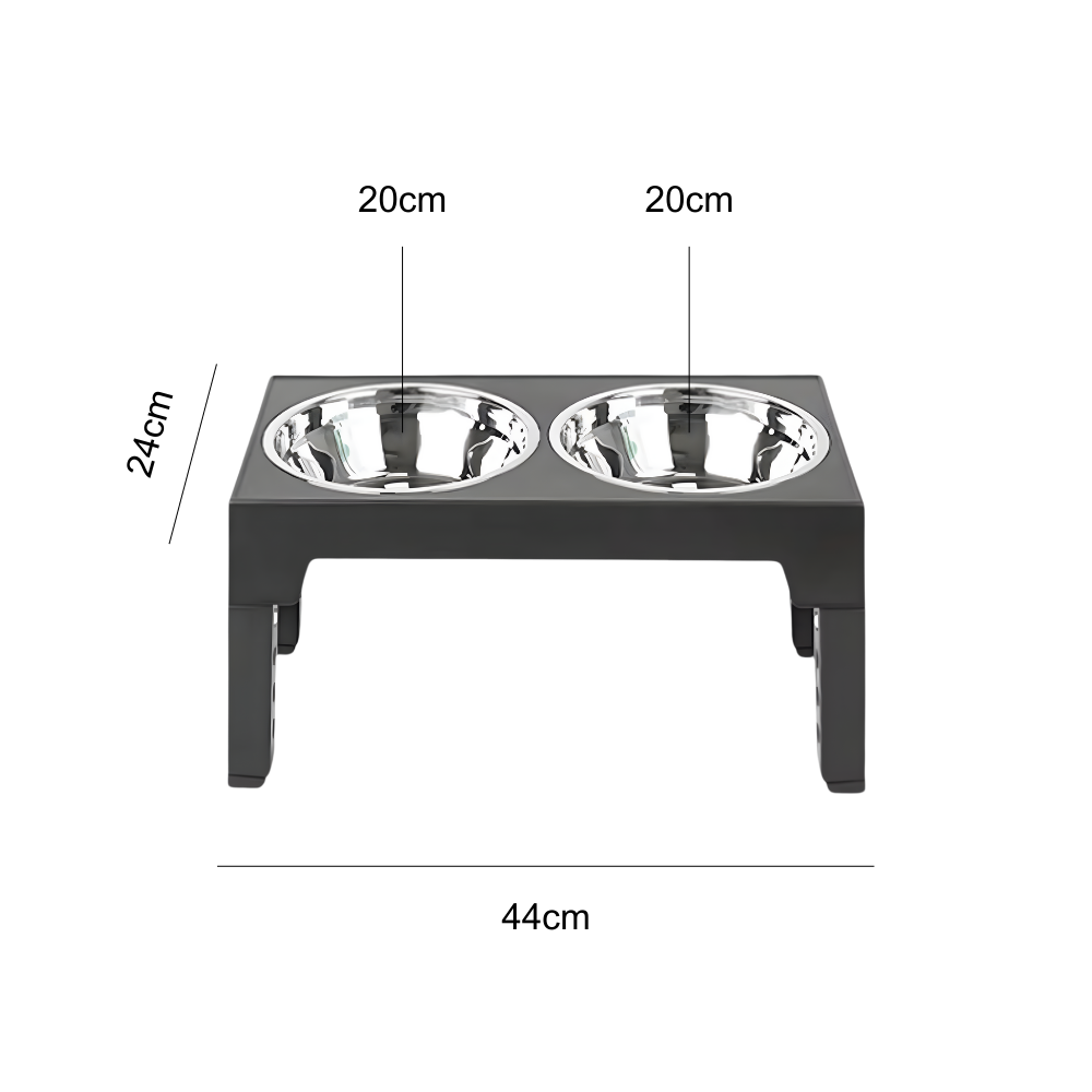 Erhöhter Hundenapf – höhenverstellbar und gesund Fressen