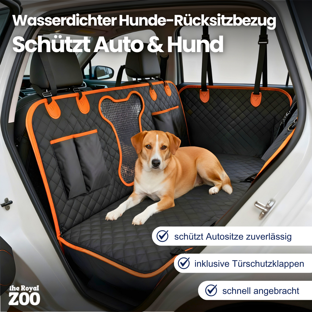 Wasserdichter Hunde-Rücksitzbezug – sicher, sauber & stressfrei unterwegs