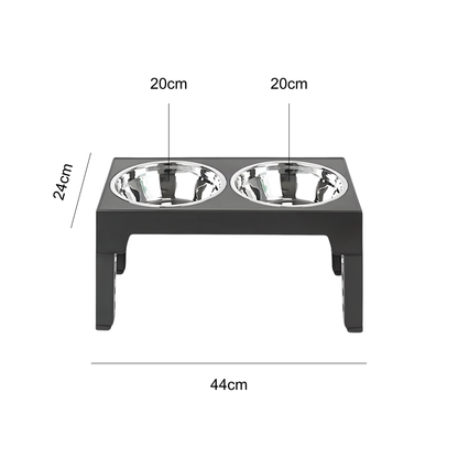 Erhöhter Hundenapf – höhenverstellbar und gesund Fressen