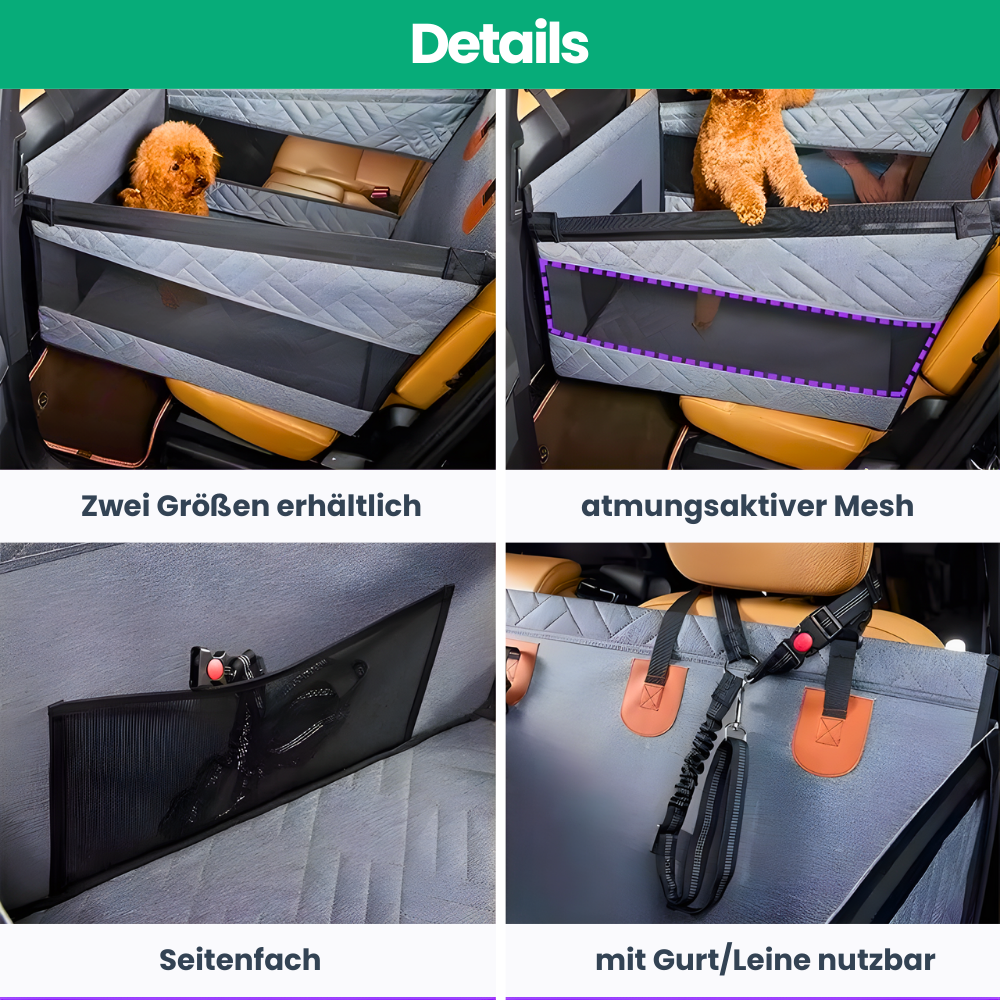 Premium Hunde-Autositz – bequem und sicher unterwegs