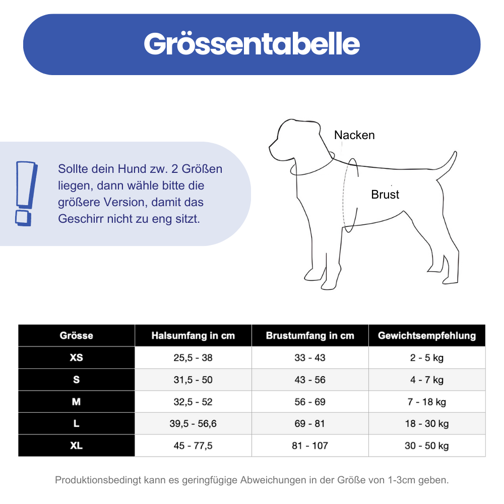 Hundegeschirr mit Rücken-Griff – sichere Kontrolle & reflektierender Schutz